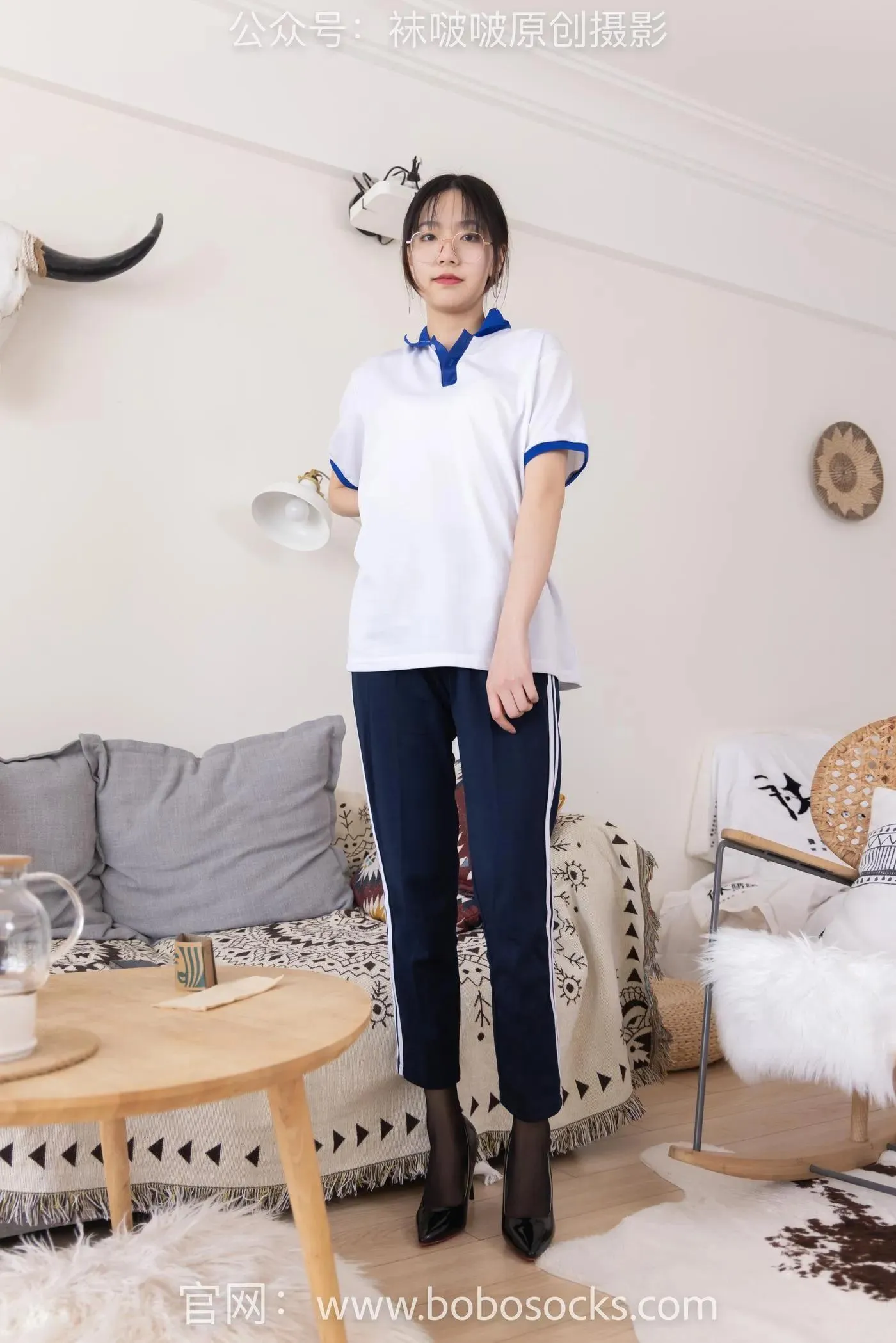 [BoBoSocks袜啵啵]NO.135 小甜豆-高跟鞋、黑丝（脚尖透明款）、裸足 [140P]插图9